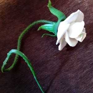 Vintage Ceramic Posable Flower